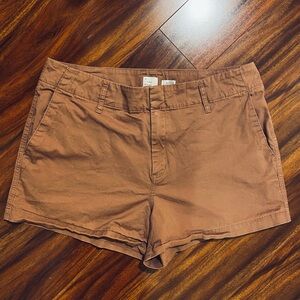a new day Cotton Stretch Women's Terracotta Cargo Shorts size 14